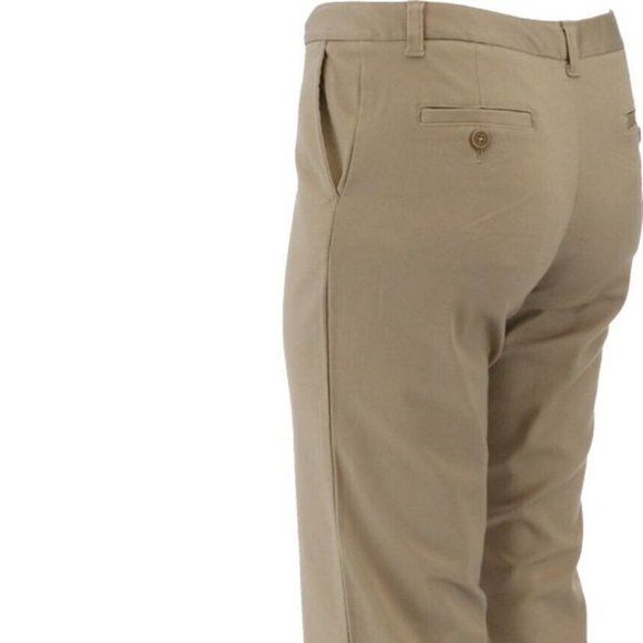 NWT LANDS' END UNIFORM PLAIN FRONT PENCIL STAIN RESISTANT CHINO PANTS NAVY 12 - Picture 4 of 7